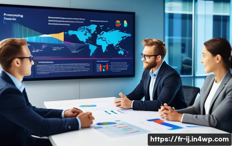 스폰서십을 위한 질 높은 자료 개발 전략 - A professional business meeting scene showing diverse corporate sponsors and project managers in a m...